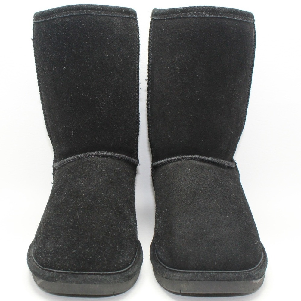 Bearpaw Adele Women 8 Black Suede‎ Wool Blend Lining Winter Boots 1258W-ADELE